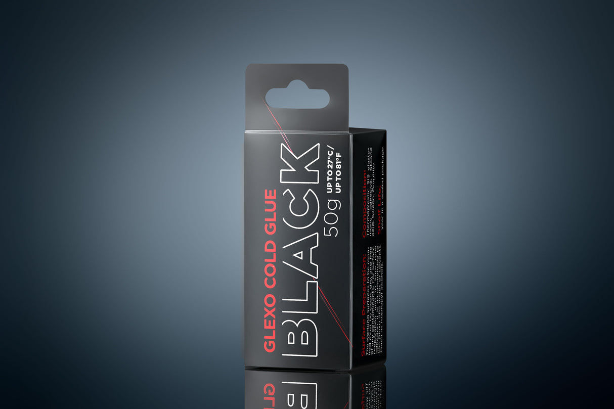Glexo Black Adhesive Cold glue up to 86°F (30°C)
