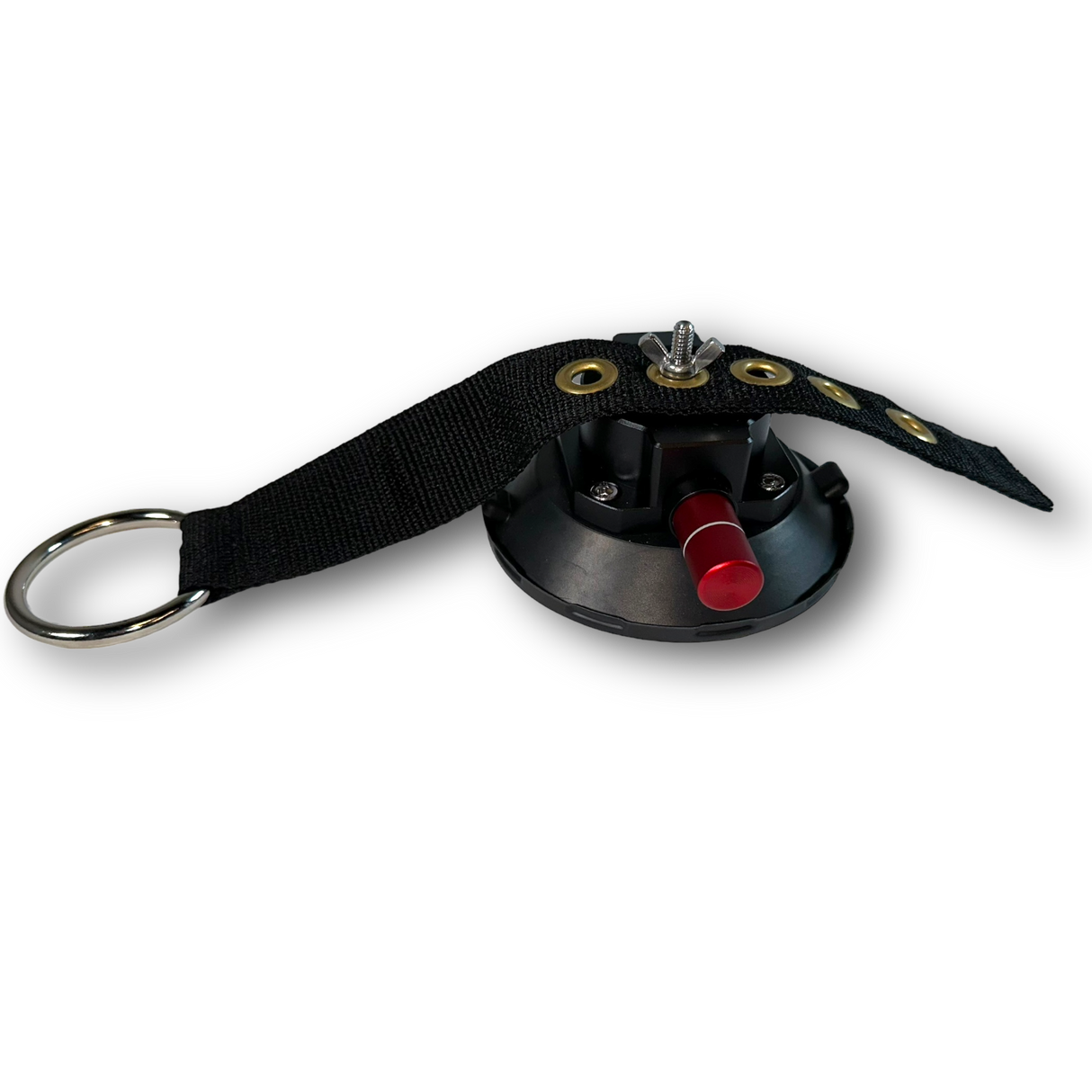 Suction cup with leverage strap 4.5" cup