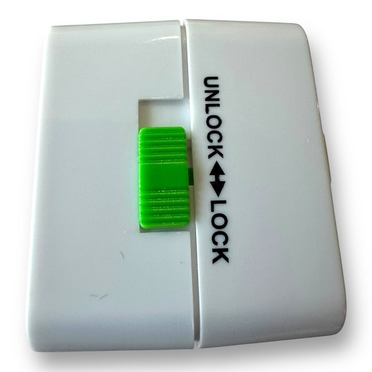 Anson PDR Elimadent X-Factor Flip Light, white with green unlock/lock switch. Features dimmable warm and cool LEDs.