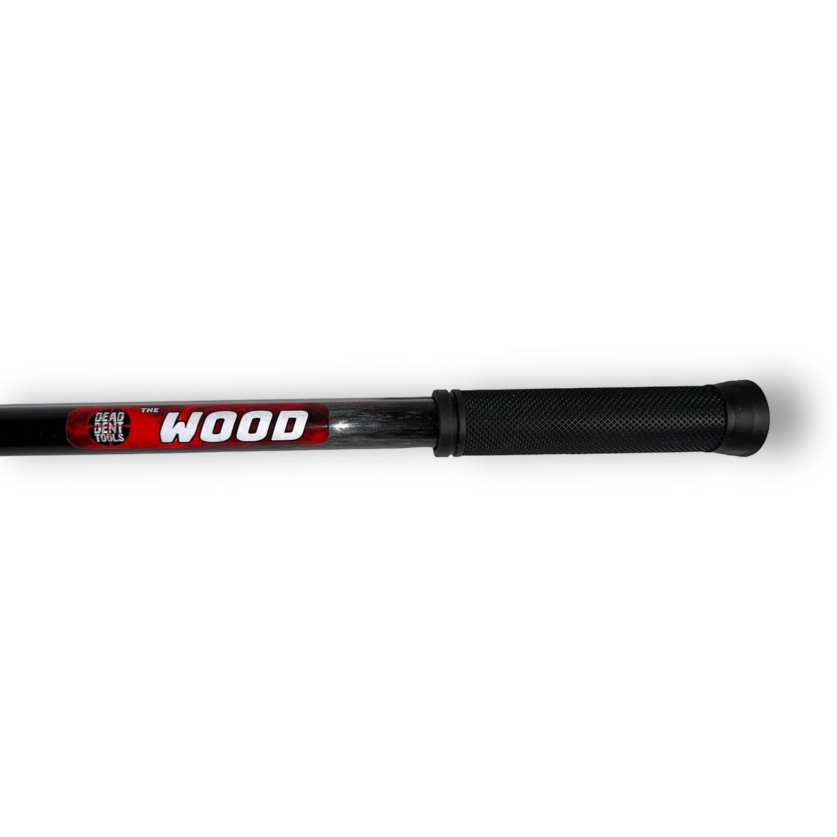 Anson PDR Dead Dent Tools The Wood 56-inch carbon fiber hail rod featuring a black comfort grip handle.