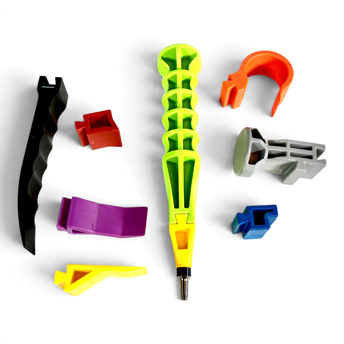Anson PDR Connect system complete R&I tool set featuring nine colorful interlocking repair tools on white background