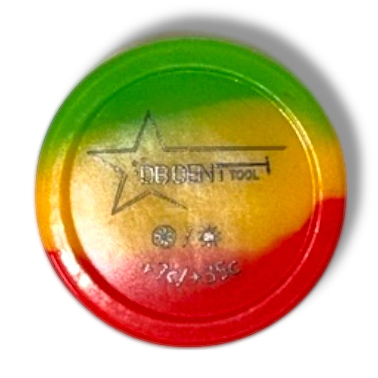 Anson PDR DB Dent tools 30g cold glue tub for automotive dent removal in a red, yellow, and green container.