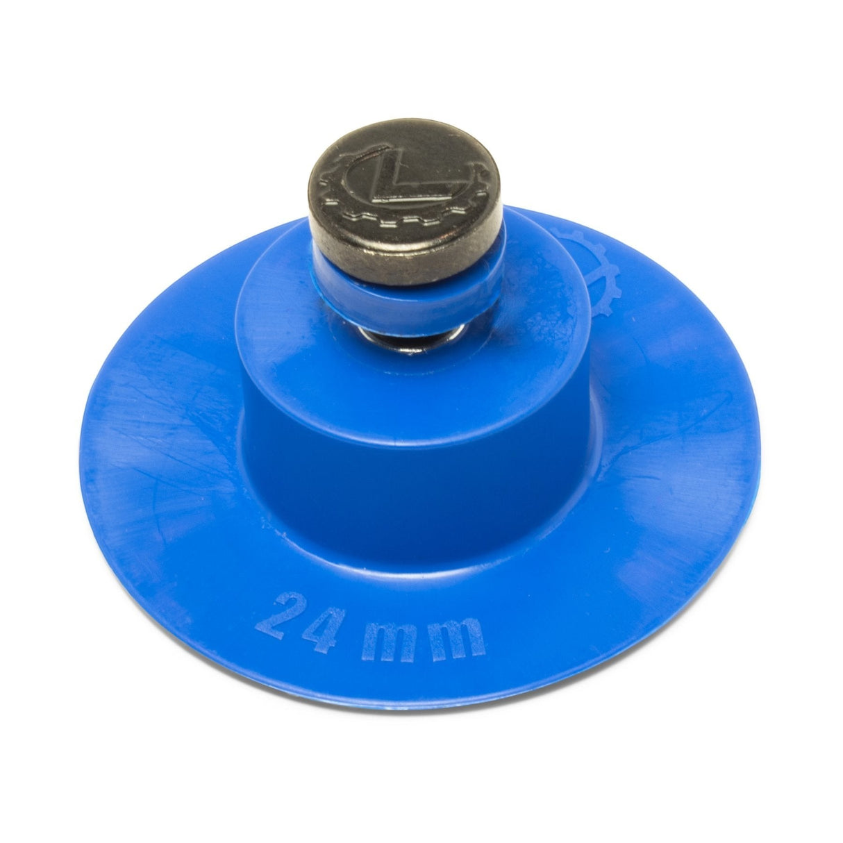 Anson PDR Dead Center SuperTab 24mm blue glue tab with threaded Stafast system for paintless dent repair