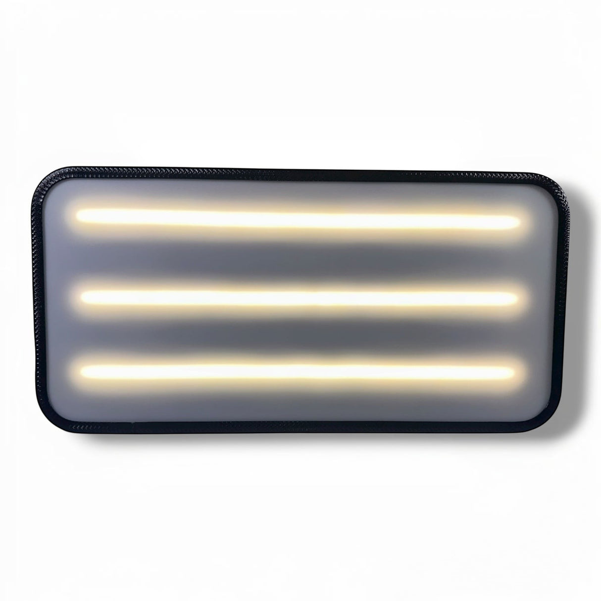 Anson PDR Elimadent X-Factor Mini 14" PDR light with three yellow LED strips and a black protective rim.