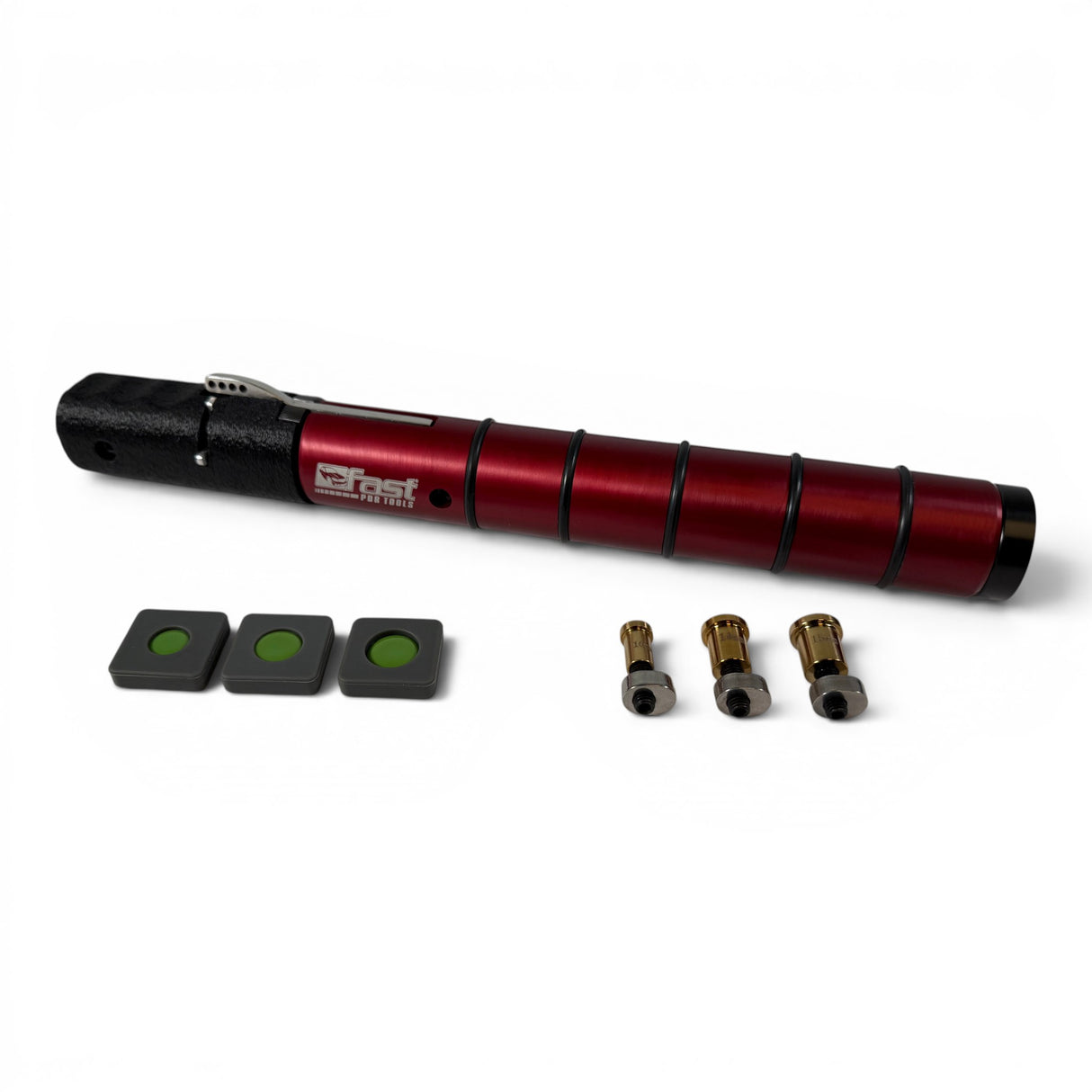 Anson PDR Fast PDR Shotgun auto slide hammer in red stainless steel with magnetic base and cold glue tabs