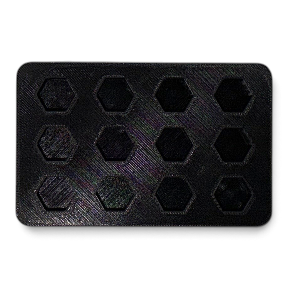 Anson PDR Dead Dent Tools Glory Hole black 3D printed tab holder with hexagonal slots for PDR glue tabs