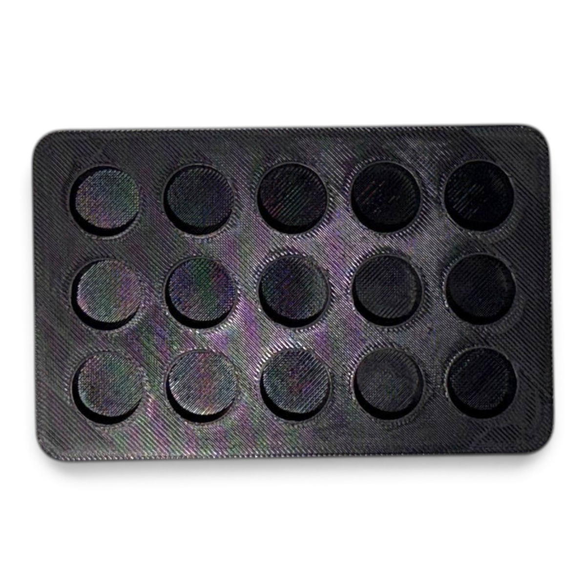 Anson PDR Dead Dent Tools Glory Hole round tab holder in black 3D printed material for paintless dent repair