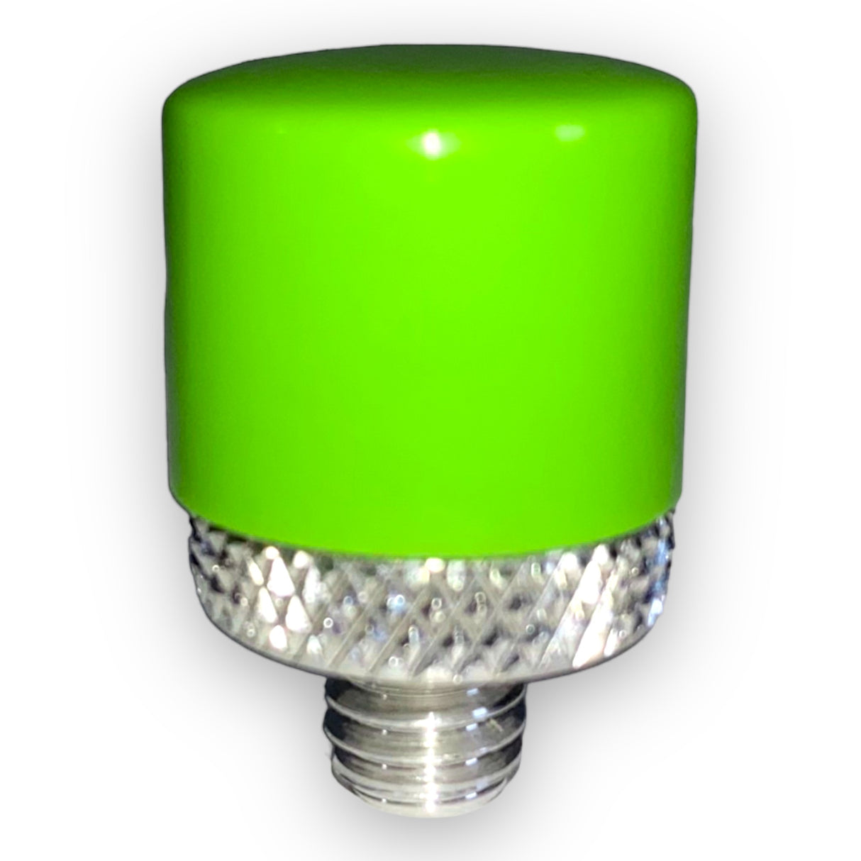 Anson PDR Grinch soft style tip, 3/4 inch diameter, bright green urethane with aluminum base for pushing and blending.