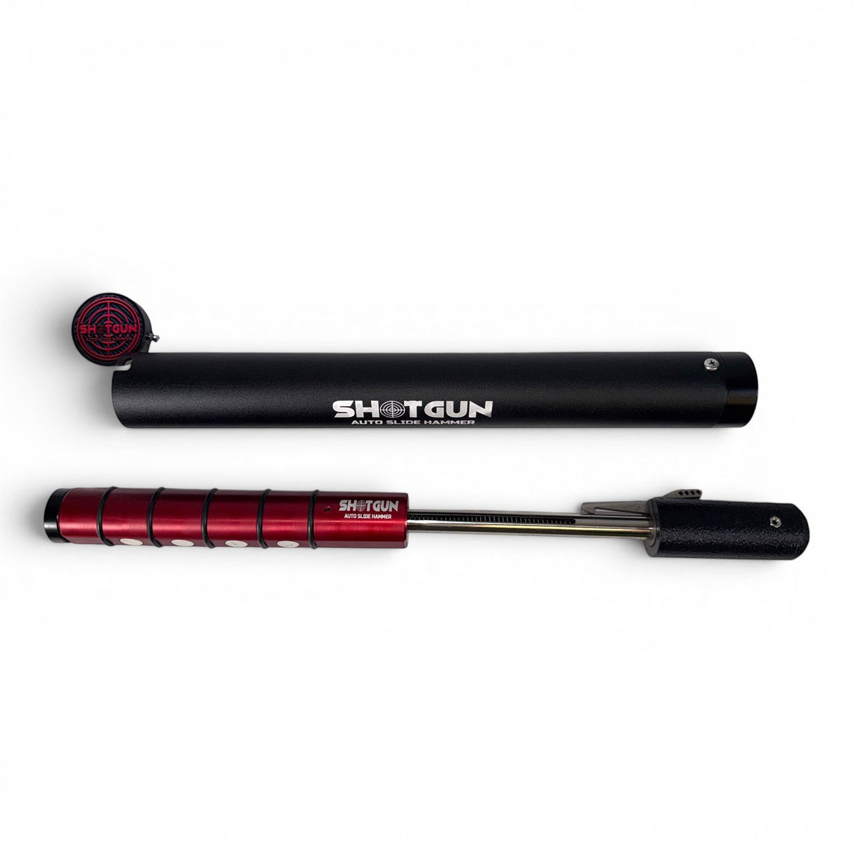 Anson PDR Shotgun auto slide hammer with red handle and black magnetic weight for dent repair
