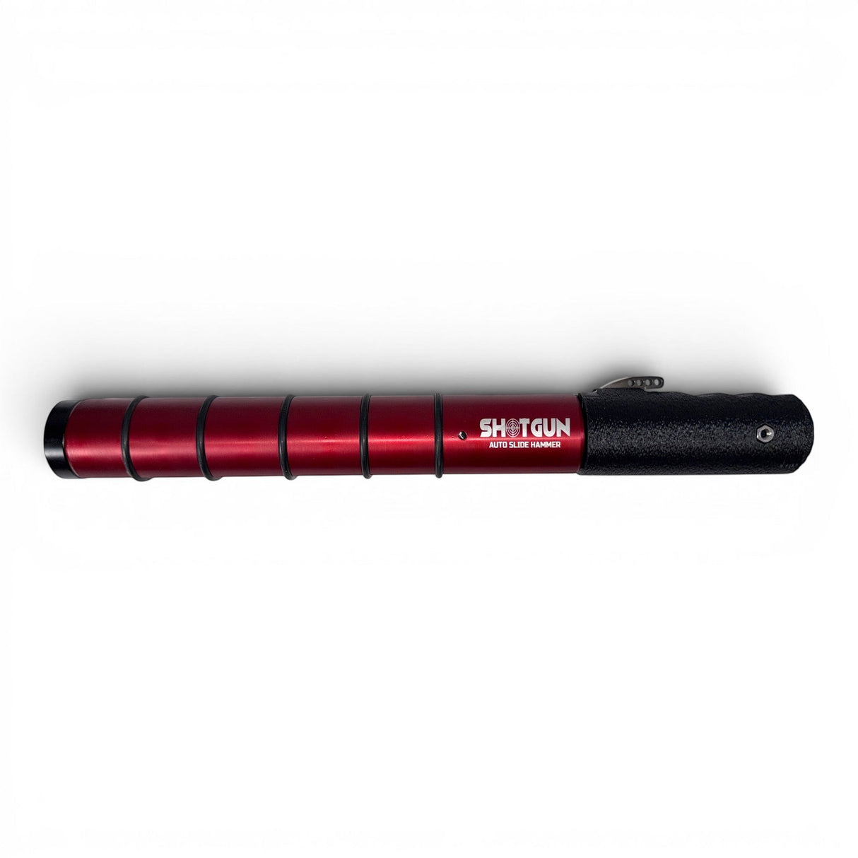 Anson PDR Shotgun auto slide hammer in red stainless steel and aluminum with a black textured handle for dent repair