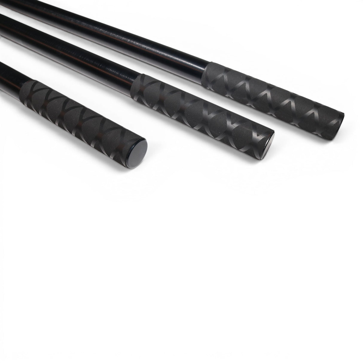 Anson PDR black anodized tactical extension handles with X grip, available in 12", 18", and 24" lengths.