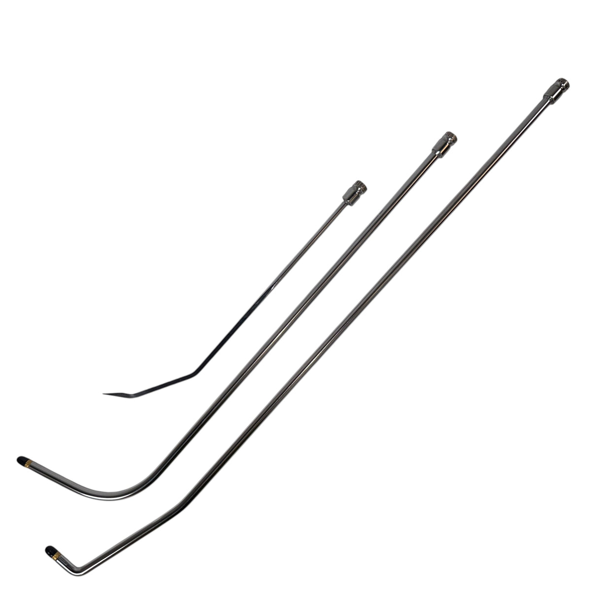 Anson PDR Tequila Compact HUB stainless steel rods set including double pick and interchangeable door lord tools.