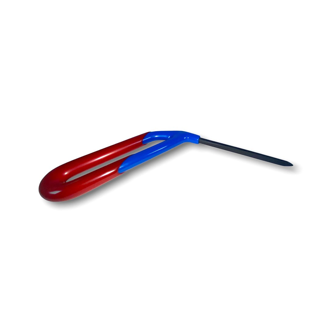 Anson PDR Tequila FvD set hand tool with red and blue fixed handles and a diamond-shaped tip.