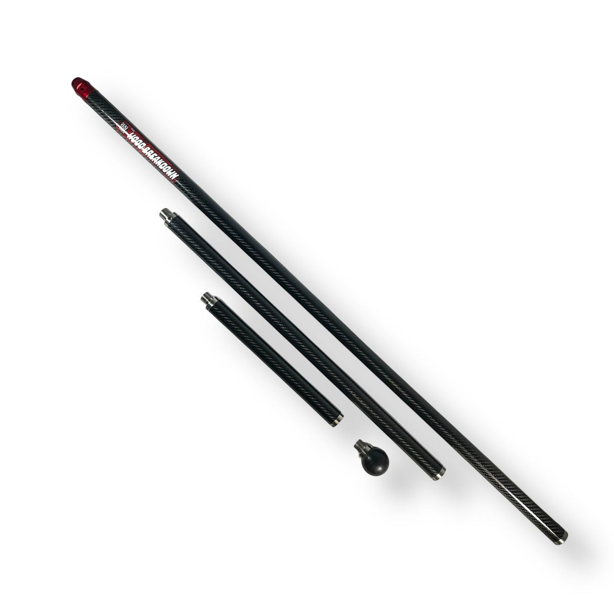 Anson PDR The Wood Breakdown Hail Rod, a 3-piece carbon fiber PDR rod with a weighted ball.