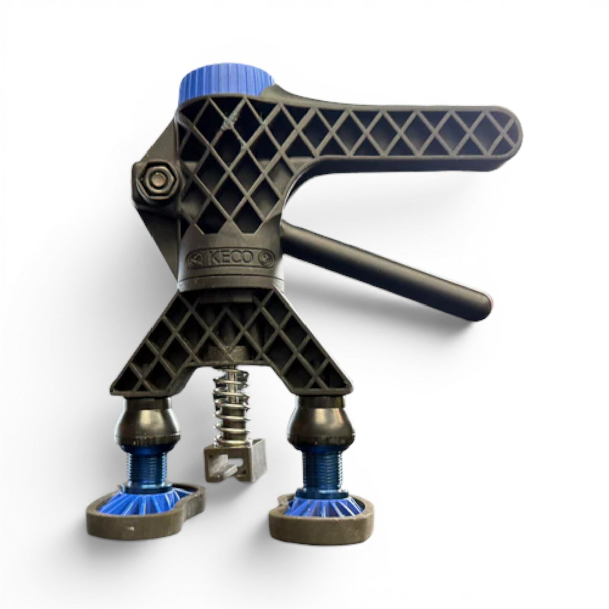 Anson PDR Black Plague Robo Legs with adjustable height aluminum legs and blue feet for Keco Robo Lifter.