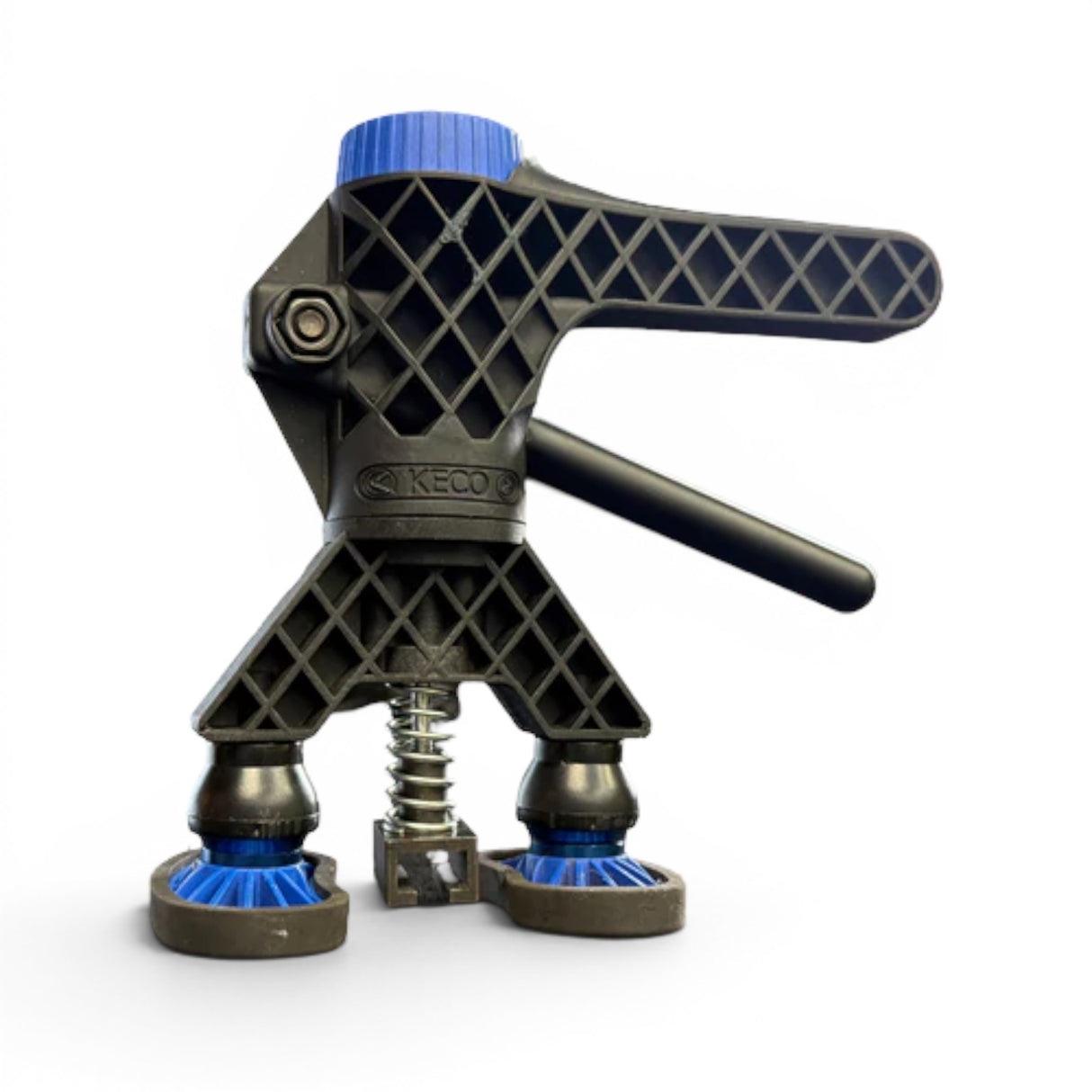 Anson PDR Black Plague Robo Legs with blue adjustable knob and feet, for Keco Robo Lifter.