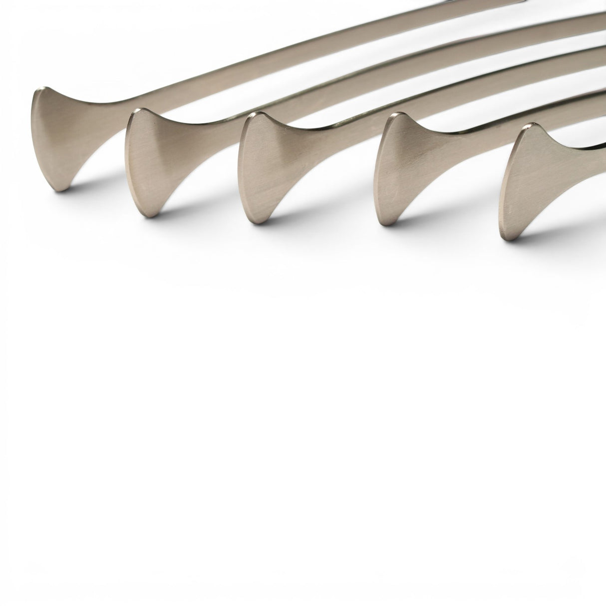 Anson PDR Tequila PDR Tools Rattlesnake Tail Set, metal dent repair rods with 1 1/4" tip size.