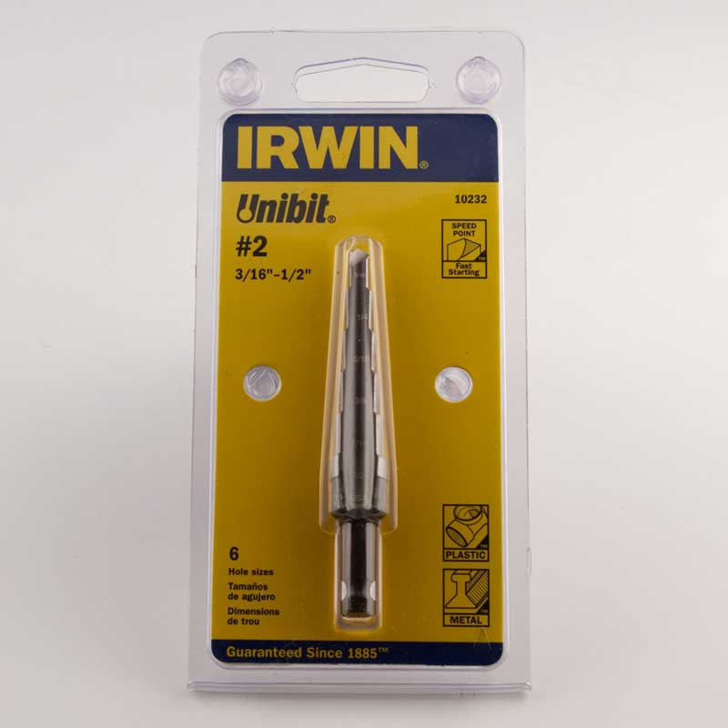 #2 Unibit Step Drills 3/16"-1/2" Step Drill Bit