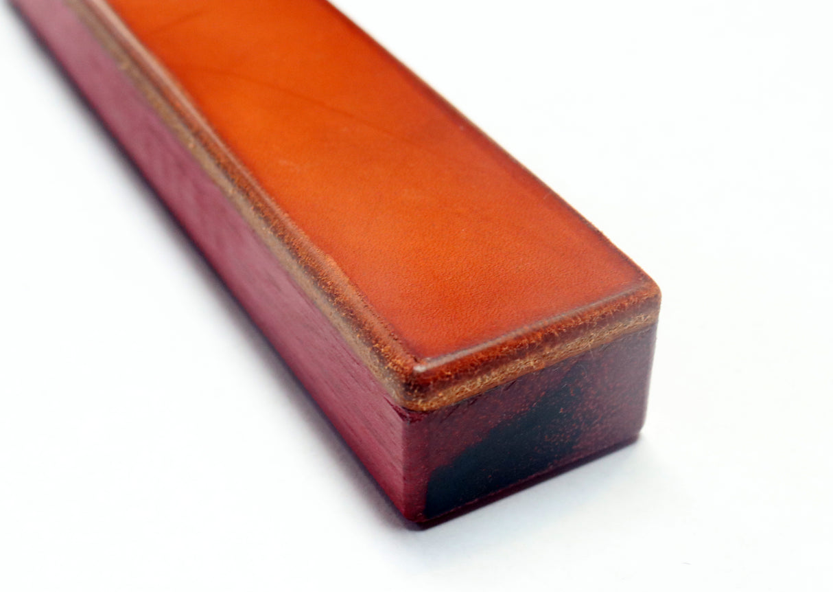 Anson Purple Heart Wood Paddle With Texas Leather face 5.5 oz