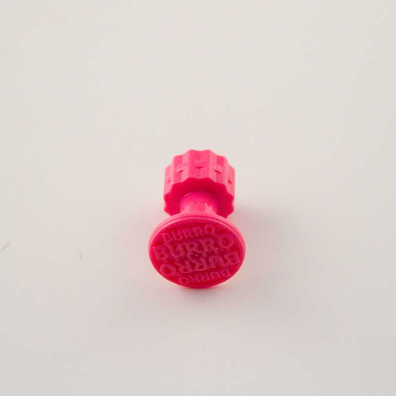 Burro PINK SERIES 16mm diameter/Pink raised grid logo 10 Piece