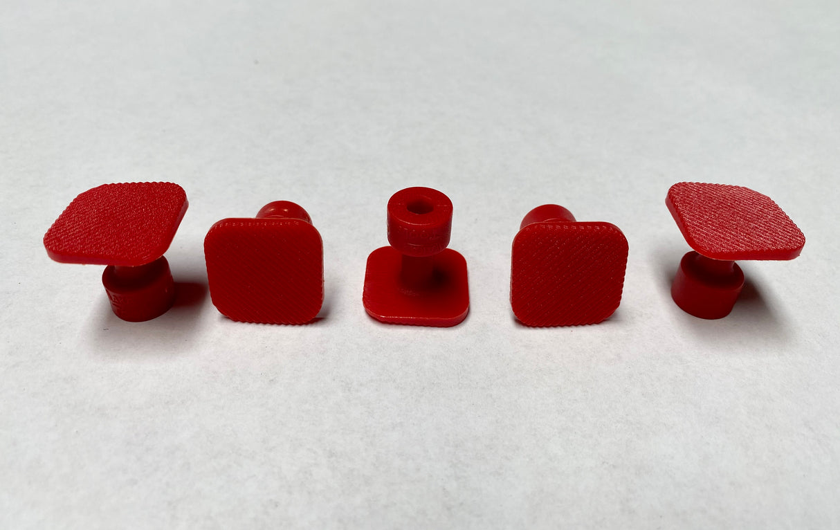 LAKA PDR Glue Tabs Medium Red Square