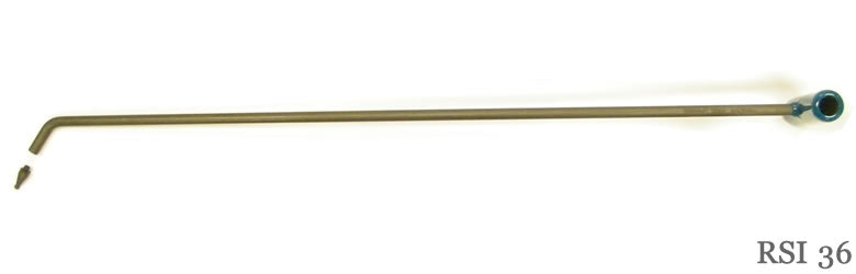 36" Single Bend Interchangeable tip PDR rod