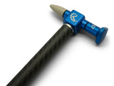 KECO Knockdown Hammer with Aluminum Head, Hard/Soft Tips - 12 Inch Carbon Fiber Handle
