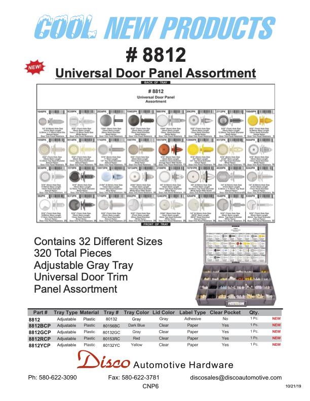 Automotive Weatherstrip Retainer Assortment