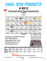 Automotive Weatherstrip Retainer Assortment