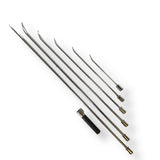 TEQUILA TOOLS STAINLESS STEEL HUB ICE PICK SET WITH INLINE GRIP HANDLE