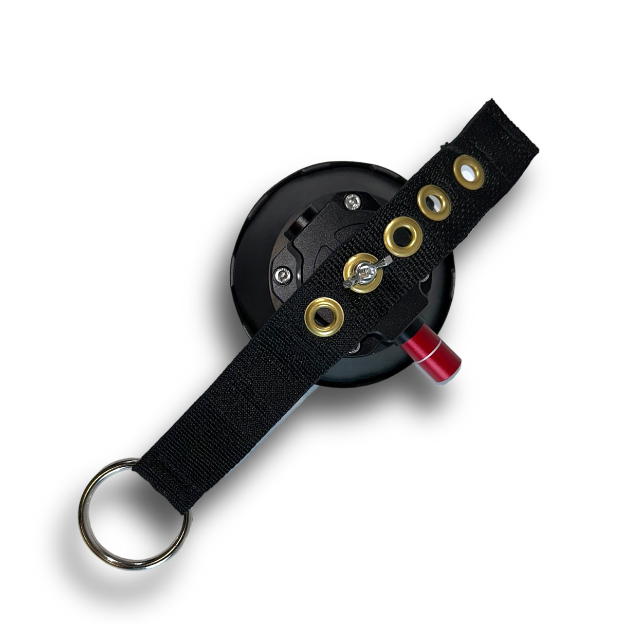 Suction cup with leverage strap 4.5" cup