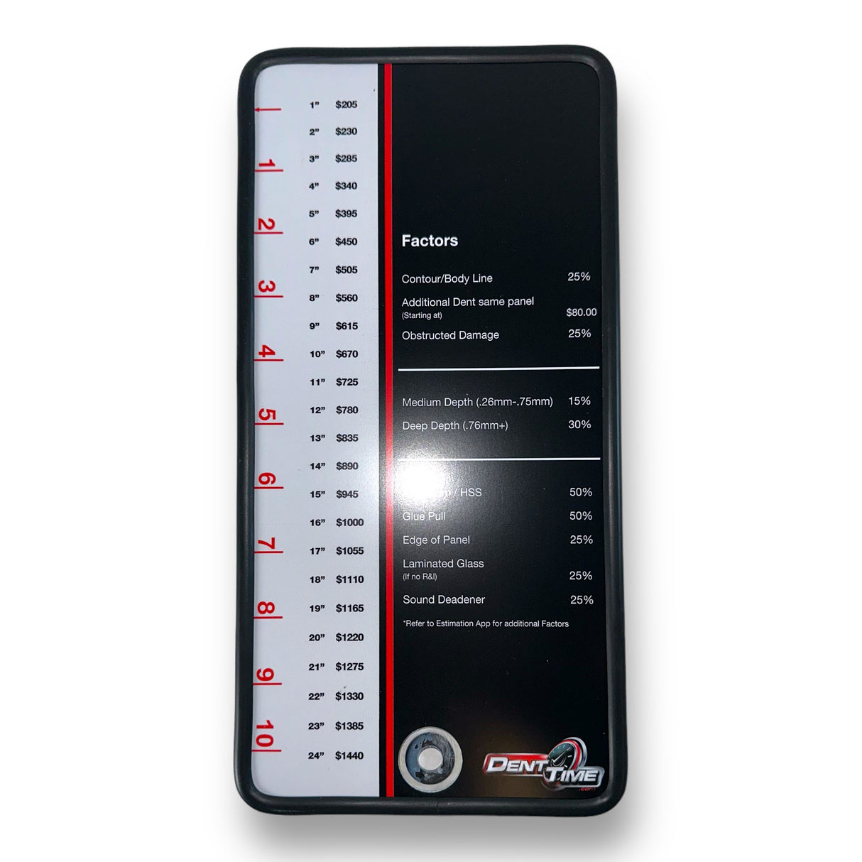 12"  Dent Time's Line Yellow Board with Arm