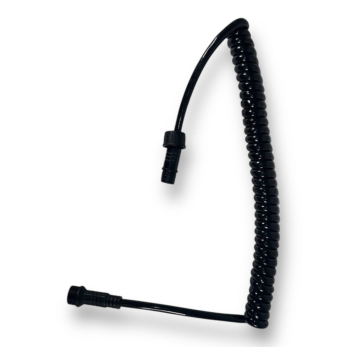 Anson PDR Elimadent black coiled power extension cable with connectors for PDR lights