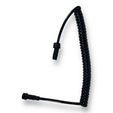 Anson PDR Elimadent black coiled power extension cable with connectors for PDR lights