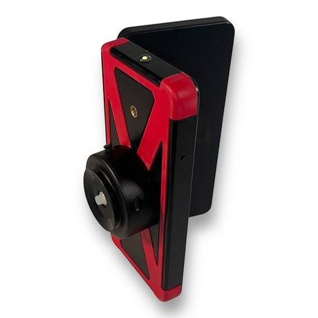 Anson PDR Elimadent X-Factor Flip Light with red and black housing, featuring adjustable LED lights and magnetic backing.