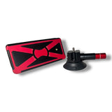 Anson PDR Elimadent X-Factor Flip Light with red and black casing and suction cup base.