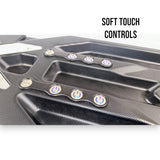 Anson PDR Elimadent X-Factor 38 inch PDR light with soft touch controls and blue illuminated power buttons.
