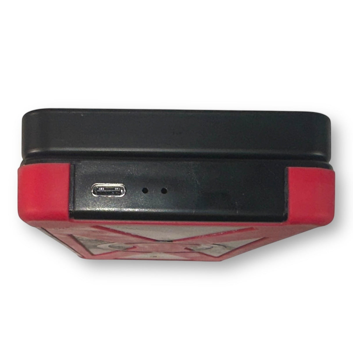 Anson PDR Elimadent X-Factor Flip Light with USB-C port and indicator lights, black and red casing.