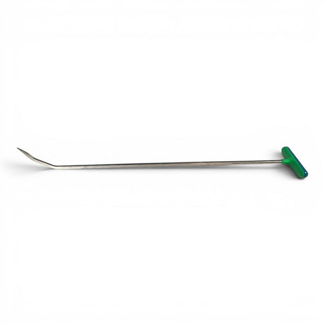 Anson PDR Tequila Tools Double Shot fixed handle PDR rod with stainless steel shaft and green T-handle.