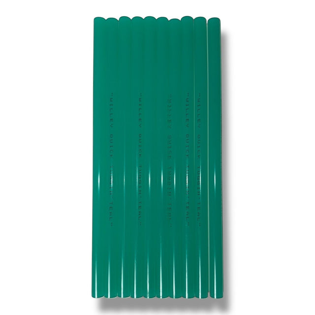 Anson PDR Willey Quick Tuggin' Teal hot glue sticks for PDR, 10 count.