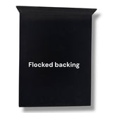 Anson PDR black polycarbonate window guard with a wide lip and flocked backing for paintless dent repair