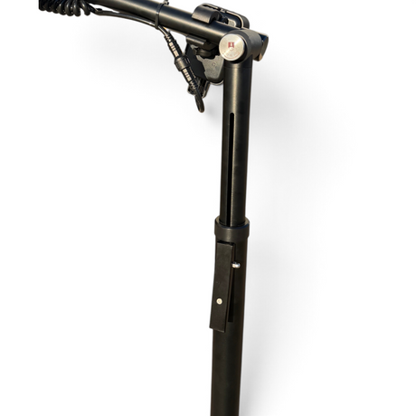 Anson PDR BLE X light stand featuring a black powder-coated adjustable pole with a secure mounting bracket.