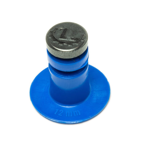 Anson PDR Dead Center SuperTab blue glue tab with a 12mm smooth face and threaded Stafast metal base for PDR repair