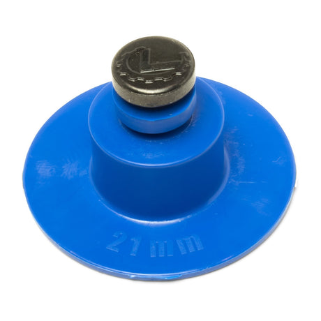 Anson PDR Dead Center SuperTab blue glue tab with a 21mm smooth face and threaded Stafast system for dent repair