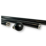 Anson PDR carbon fiber breakdown hail rod with weighted ball, 90 inches long, 1.25 inch diameter.