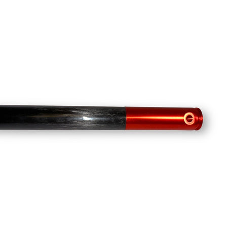 Anson PDR Dead Dent Tools The Wood carbon fiber hail rod with a red metal tip attachment