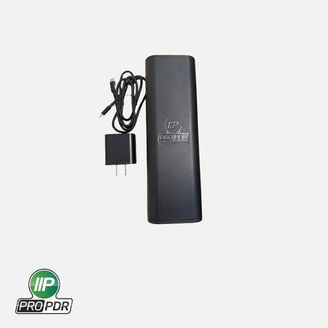 Anson PDR spare battery and charger for Chubby 2 hail light in black finish with Pro PDR Solutions branding
