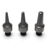 Anson PDR Dead Dent Tools 3-piece ballistic knockdown tip set for PDR, including Pee Wee, Firing Pin, and Silencer tips.