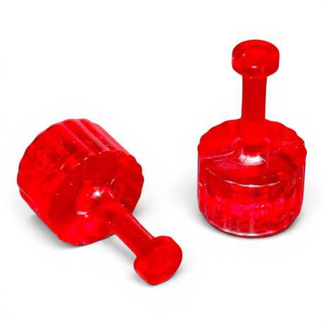 Anson PDR Dead on Dead Center red rigid ice glue tabs for precise paintless dent repair finishing work