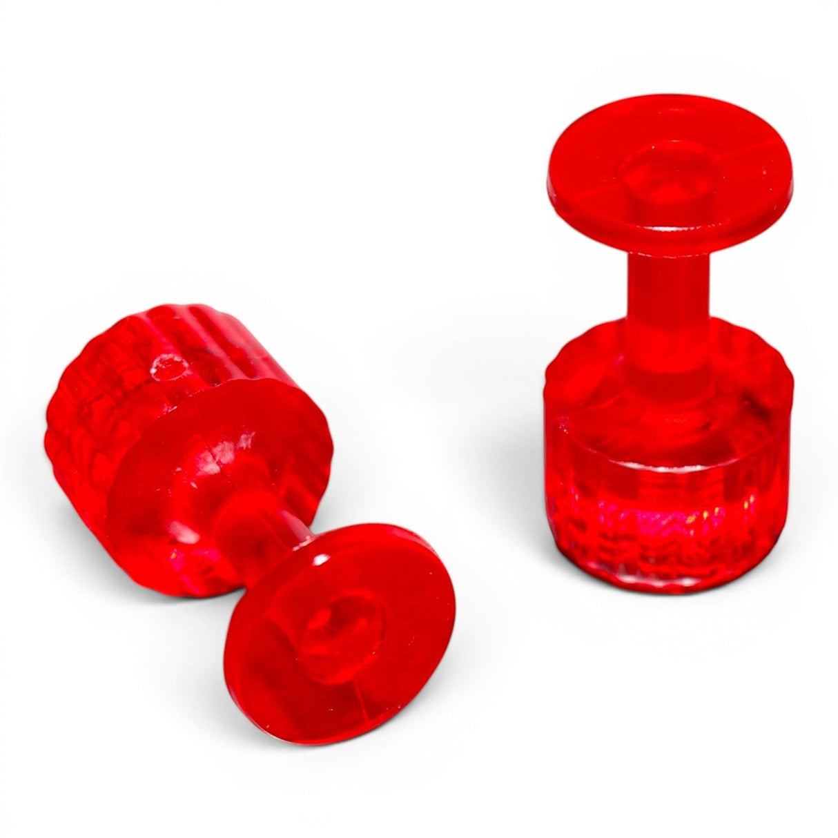 Anson PDR Dead on Dead Center red PDR glue tabs for precise paintless dent repair on a white background